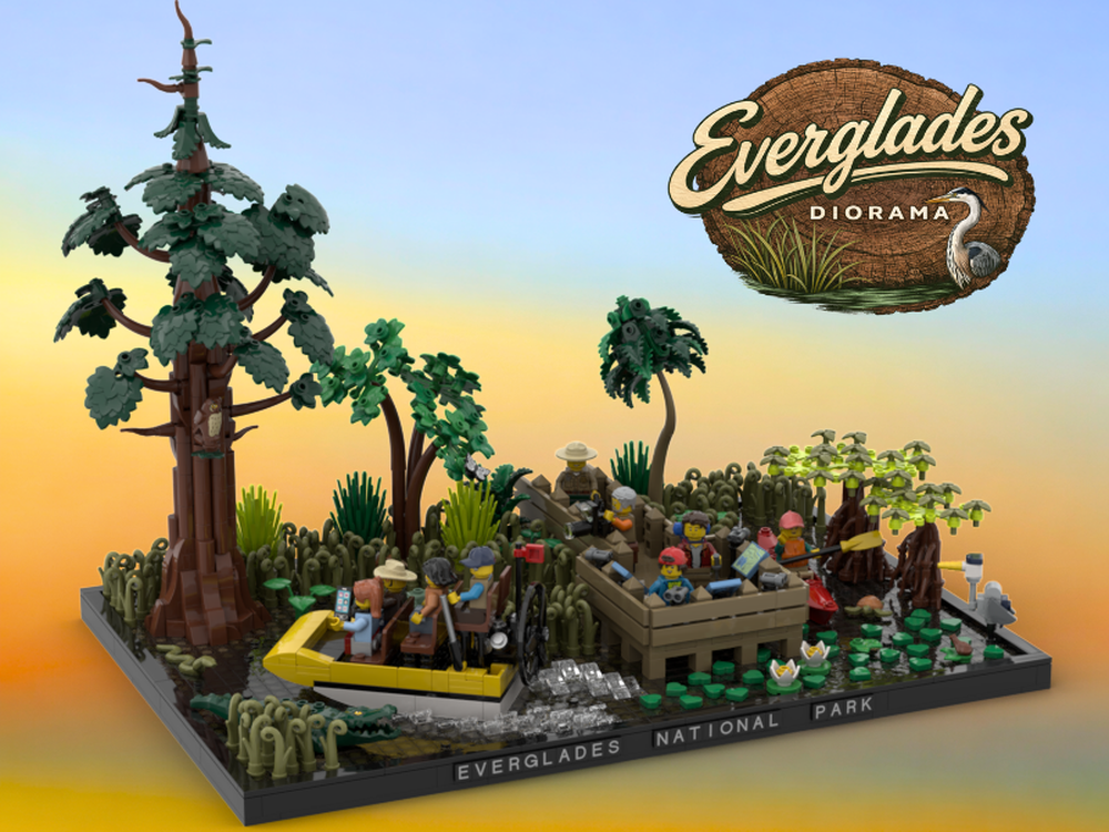 Lego Everglades Diorama