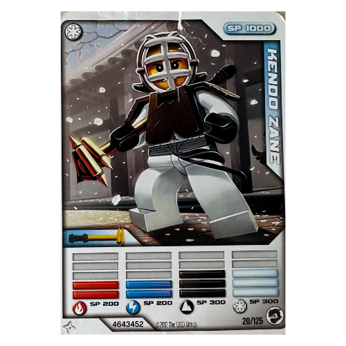 Lego Trading Card, Ninjago Deck #2: 20 - Kendo Zane - North American Version / [No Color/Any Color]