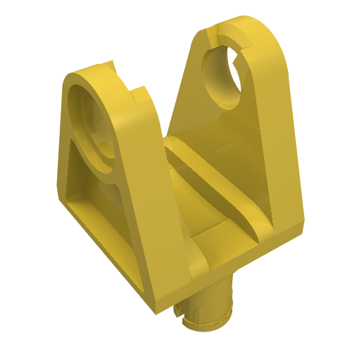 Lego Technic Steering Arm with 2 Pins / Yellow