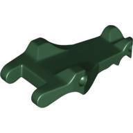 Lego Animal Body Part, Alligator / Crocodile / Dragon Upper Jaw / Dinosaur Tongue / Dark Green