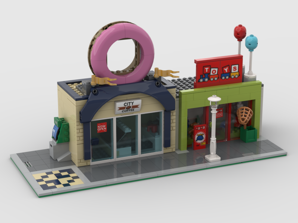 Lego Donut and Toy Shops Modular