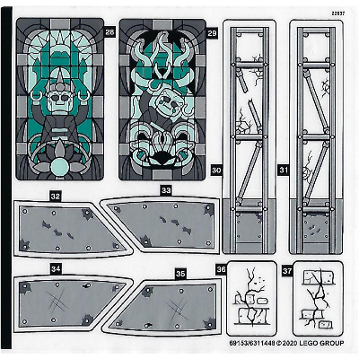 Lego Sticker Sheet 2 for Set 70437-1