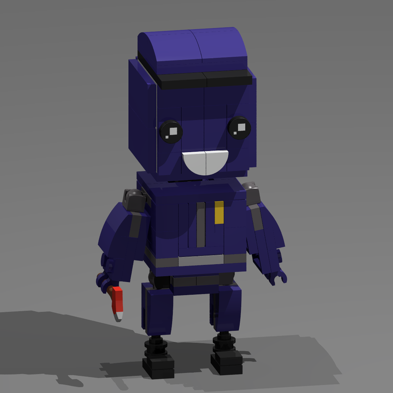 Lego Bricheadz: Fnaf 1: The purple guy (2.0)