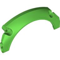 Lego Technic Panel Car Mudguard Arched 11 x 5 x 2, Arched Top / Bright Green