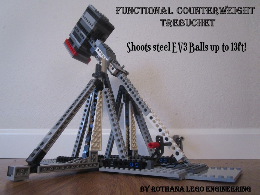 Lego Functional Counterweight Trebuchet