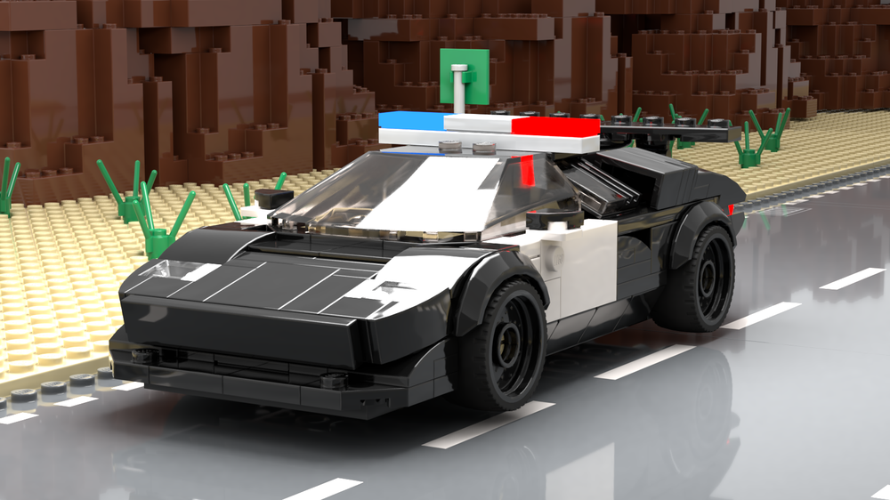 Lego Lamborghini Countach Police