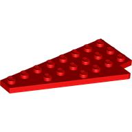Lego Wedge Plate 8 x 4 Wing Left / Red