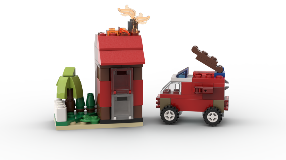 Lego 11013 Fire truck and house