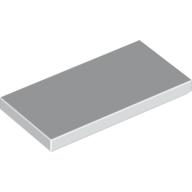 Lego Tile 2 x 4 with Groove / White