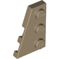 Lego Wedge Plate 3 x 2 Left / Dark Tan