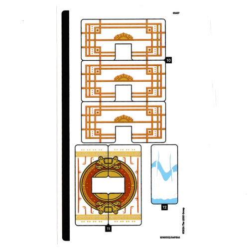 Lego Sticker Sheet 2 for Set 80058-1 / [No Color/Any Color]