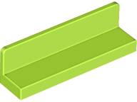 Lego Panel 1 x 4 x 1 / Lime