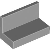 Lego Panel 1 x 2 x 1 [Square Corners] / Light Bluish Gray