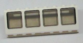 Lego Window 2 x 8 x 2 Boat with Trans-Brown Glass (89648 / 89649)