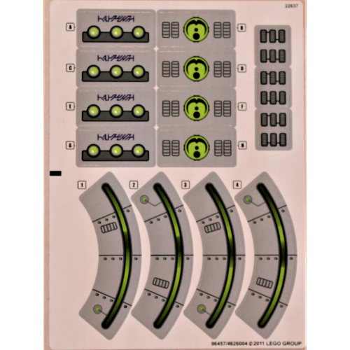 Lego Sticker Sheet for Set 7065-1