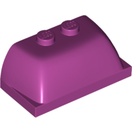 Lego Windscreen 2 x 4 x 1 1/3 [Plain] / Magenta