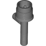 Lego Weapon Gun / Torch (Space) [with Grooves] / Dark Bluish Gray