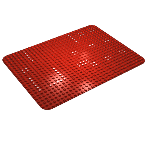 Lego Baseplate 24 x 32 with Rounded Corners and Dots Print [358]