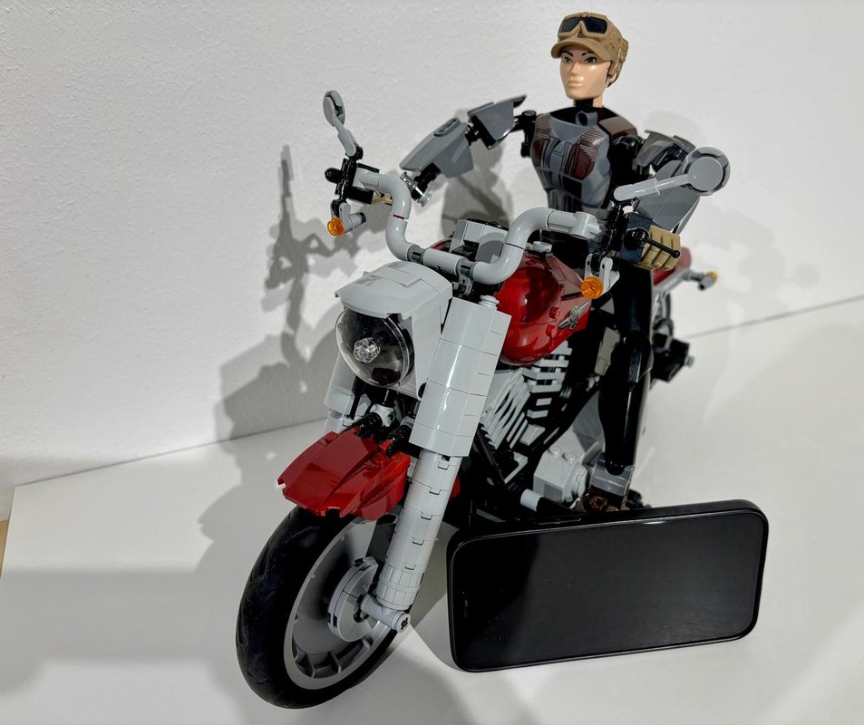 Lego 10269 Harley Davidson Fatboy RC Conversion