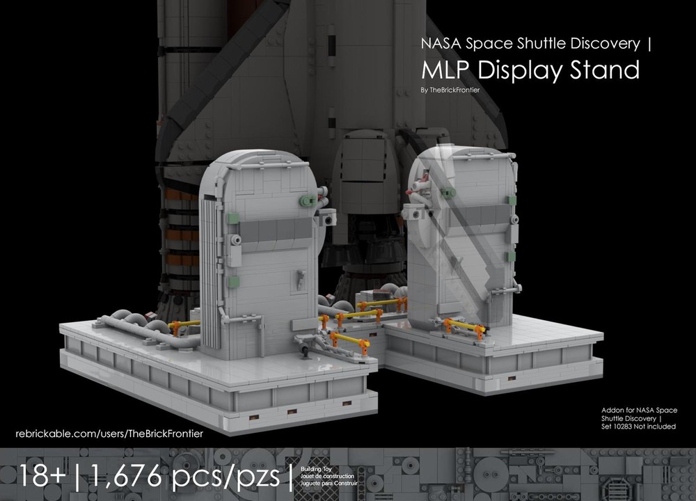 Lego NASA Space Shuttle Discovery (10283) - MLP Display Stand