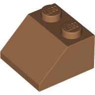 Lego Brick Sloped 45° 2 x 2 / Medium Nougat