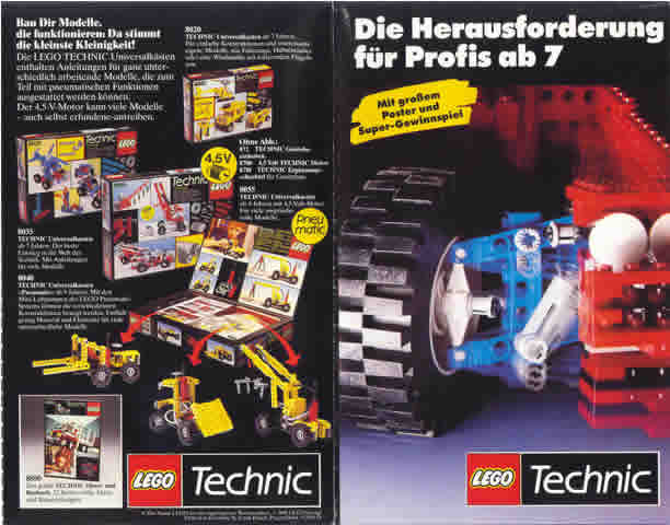 Lego 1988 Medium Technic German Foldout (921154-D)