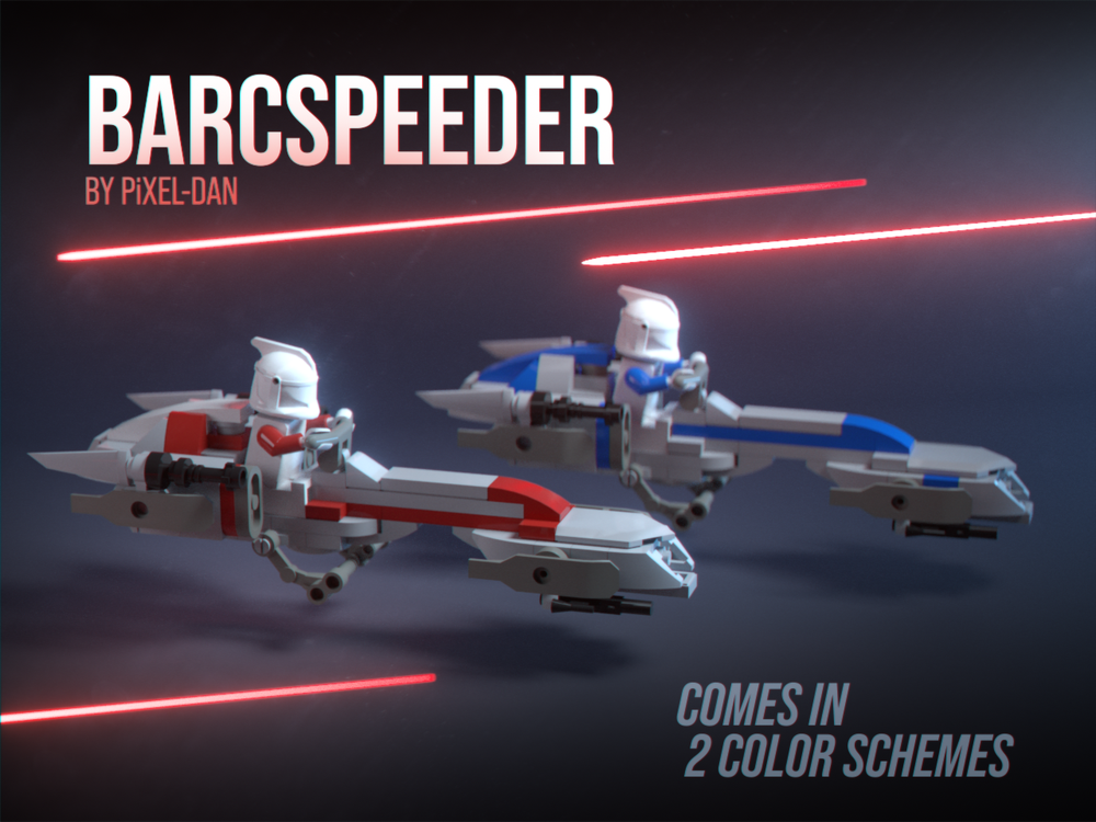 Lego PiXEL-DANs BARC SPEEDER (501st and Galactic Republic)