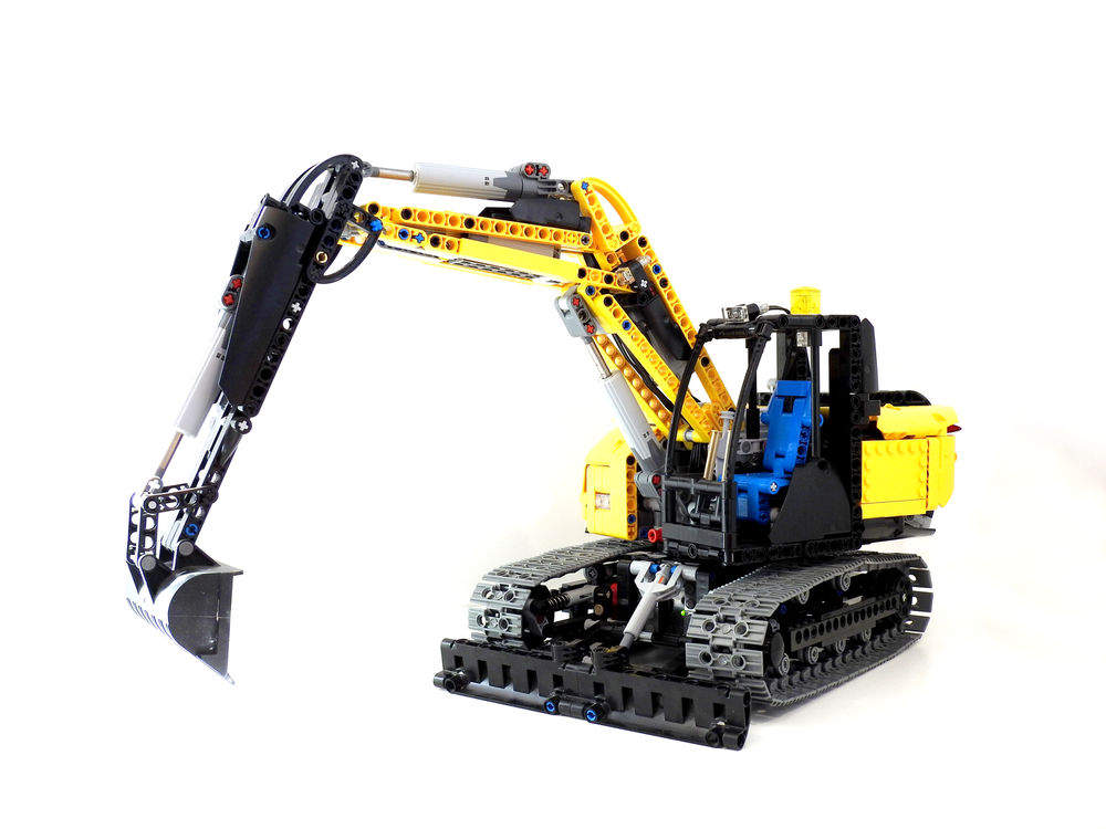 Lego Full RC Excavator powered