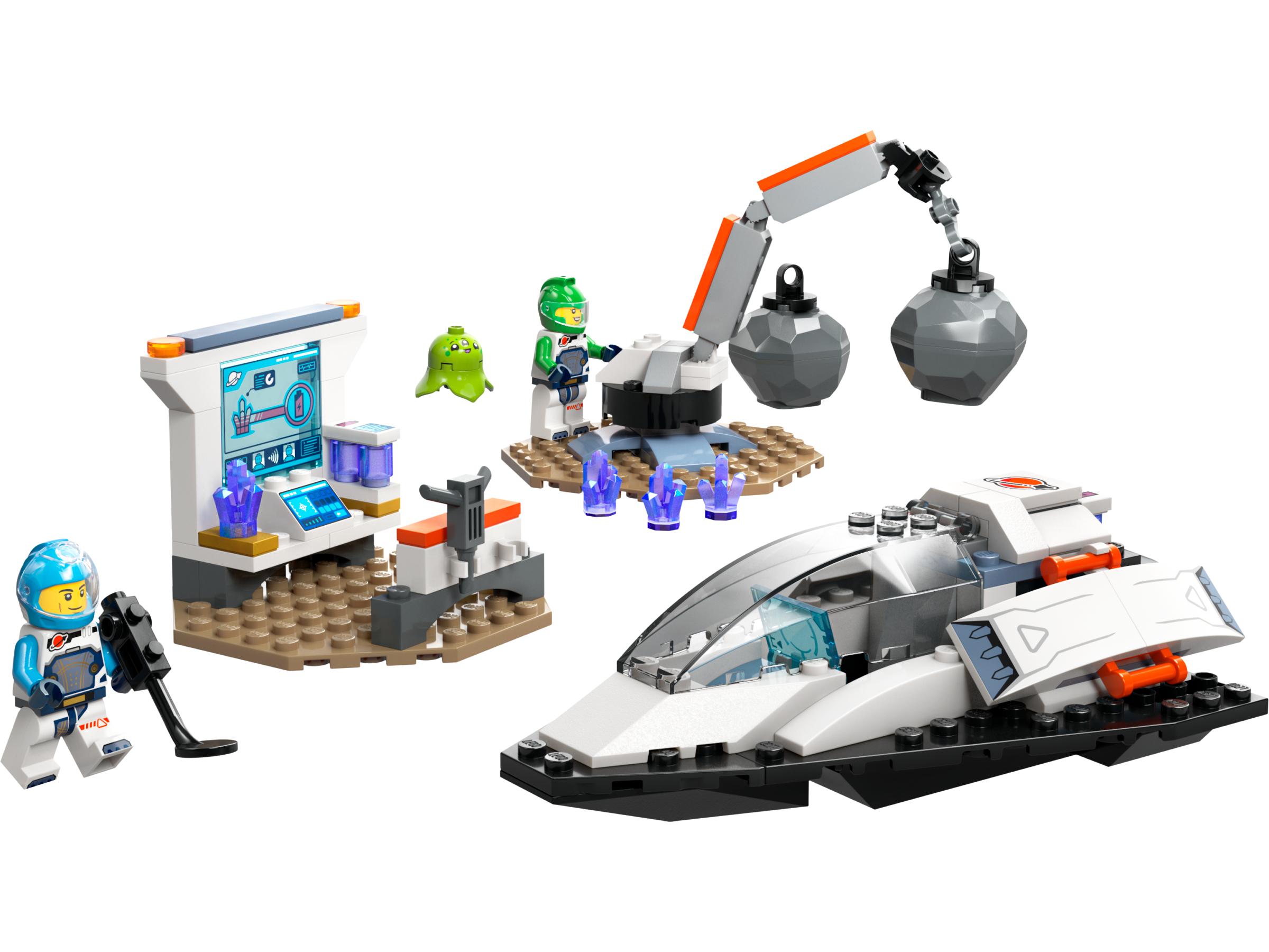 Lego Spaceship and Asteroid Discovery