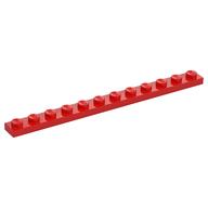 Lego Plate 1 x 12 / Red