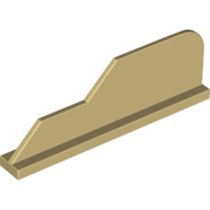 Lego Tail 8 x 1 with Stepped Fin / Tan