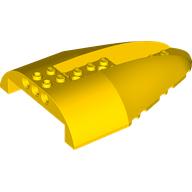 Lego Aircraft Fuselage Curved Aft Section 8 x 12 x 2 Top / Yellow