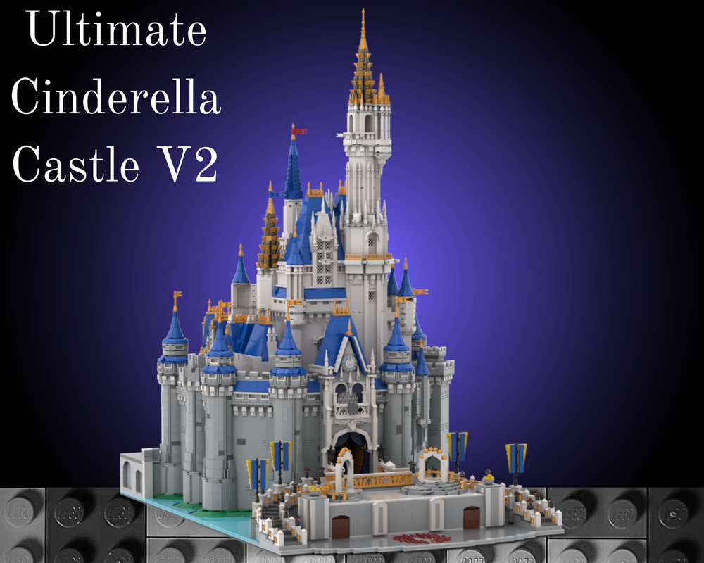 Lego Ultimate Cinderella Castle v2 | With Stage
