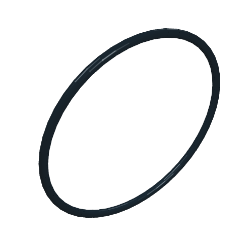 Lego Technic Rubber Belt Medium [24mm ID] [Round Cross Section] / Black