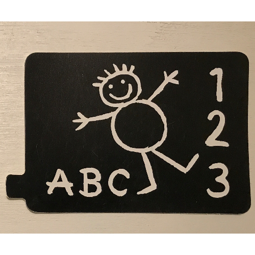 Lego Duplo Slide Chalk Board Print