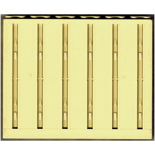 Lego Scala, Building, Wall, Vertical Grooved 12 x 2 x 8 / Light Yellow