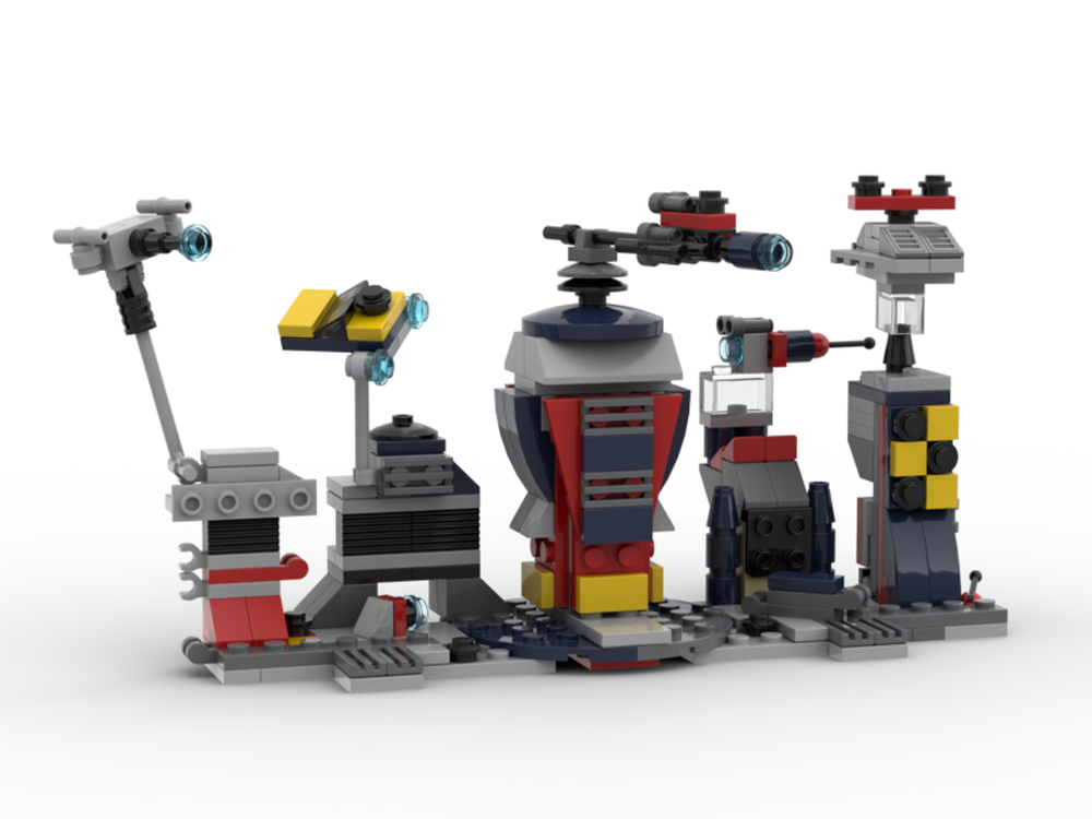 Lego Microcity + 5 Suspended Microships — Star Wars Brickmaster