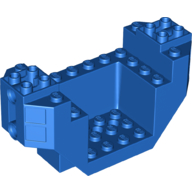 Lego Wedge Brick Special 4 x 10 x 4 with 3 x 4 Recessed and Pin Holes- Plane Bottom