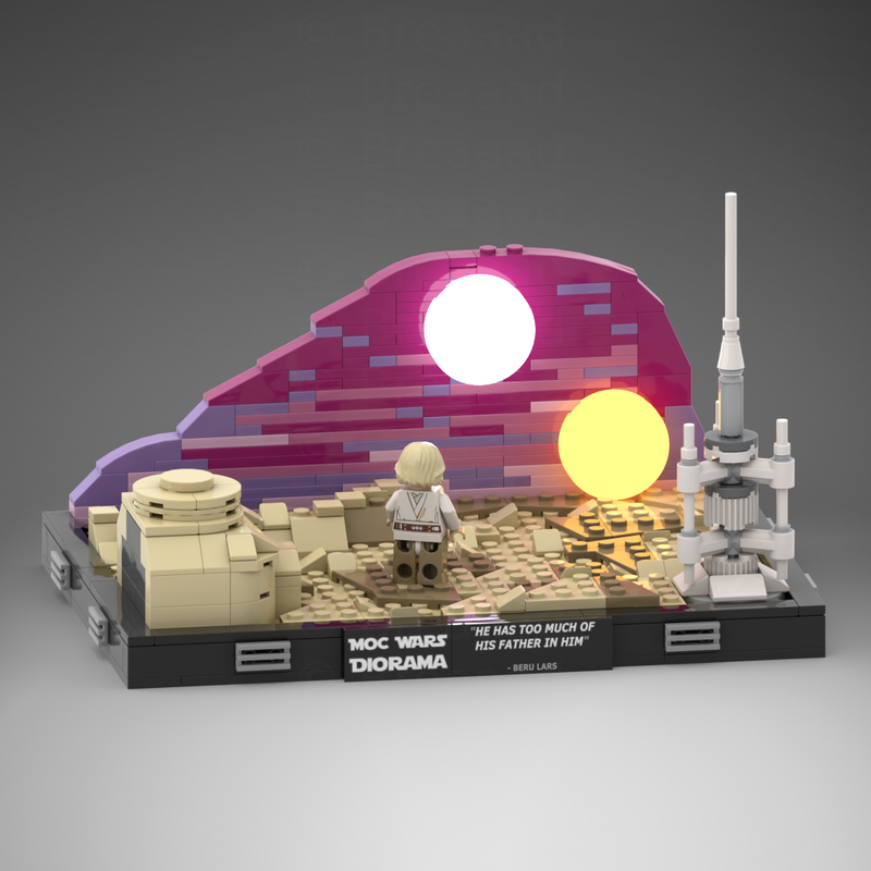 Lego Binary Sunset (Diorama Collection - Episode 4)