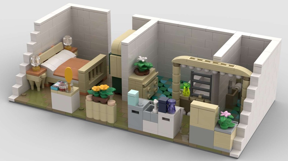 Lego Bedroom with Bathroom