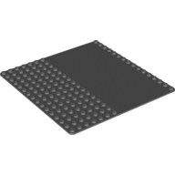 Lego Baseplate 16 x 16 Road / Driveway [Plain] / Dark Bluish Gray