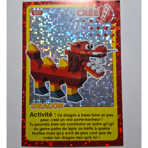 Lego Trading Card for Set TRADINGCARD-12, #057 Print (Foil)