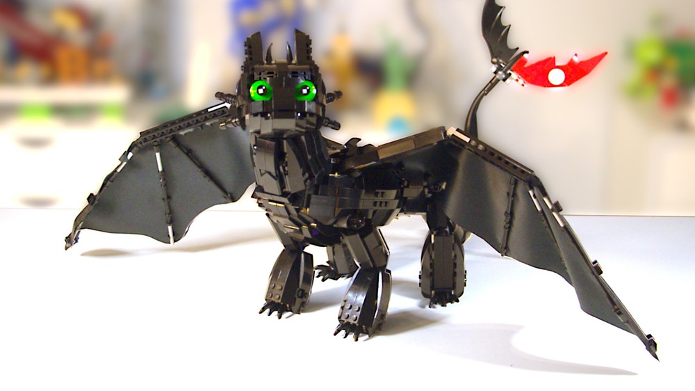 Lego Giant Toothless - How to train your dragon
