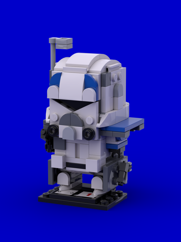 Lego Capitaine Rex in BrickHeadz style