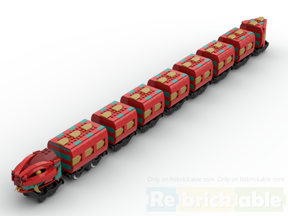 Lego Snake Train Lunar New Year Edition