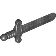 Lego Weapon Sword / Shortsword Elaborate Hilt / Pearl Titanium