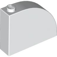 Lego Brick Curved 1 x 4 x 3 / White