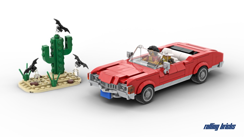 Lego "The Great Red Shark" 1971 Chevrolet Impala Convertible from Fear and Loathing in Las Vegas