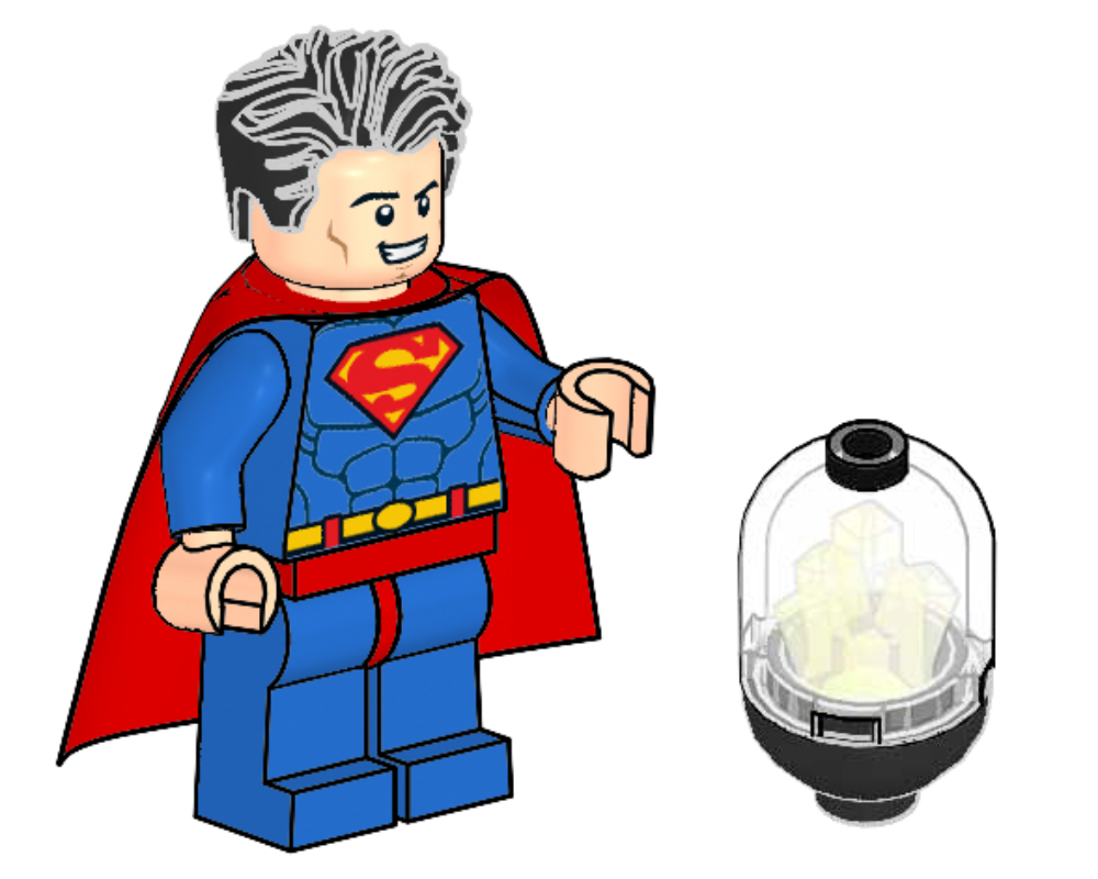 Lego Superman and Kryptonite