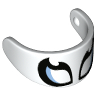 Lego Headwear Accessory Visor For Standard Helmet with Curved Eyes Print
